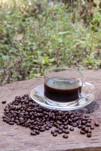 咖啡豆热咖啡1