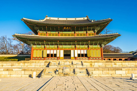 韩国首尔市长德公宫地标建筑