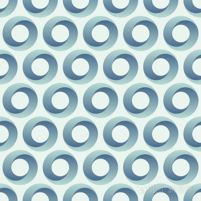 抽象的无缝圆圈图案. 现代时尚的纹理. 几何网格.