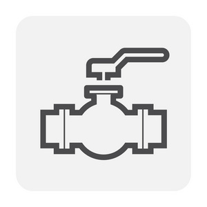 矢量孤立插图工业阀门矢量线图标, 标志, 插图背景,可编辑笔触铁路