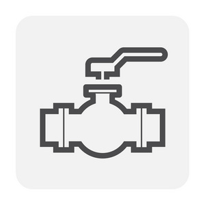 阀门图标在白色上。