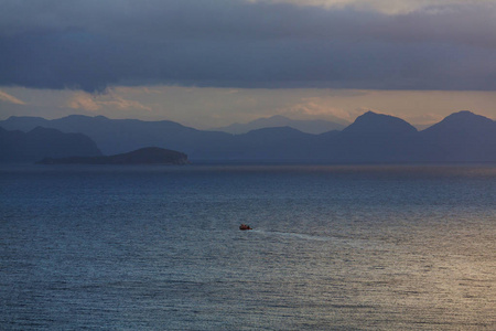 美丽的海岸日落土耳其