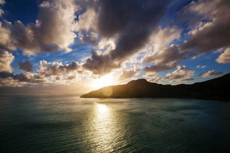 美丽的海岸日落土耳其