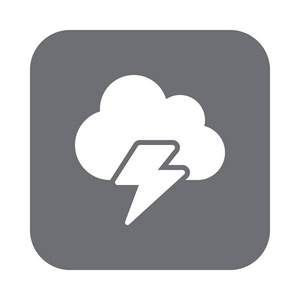 在多云的天空闪电图片