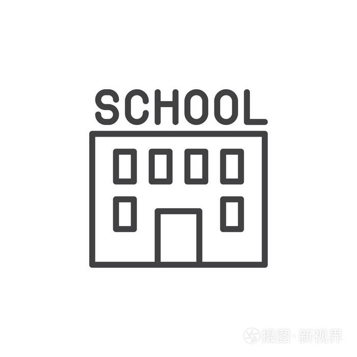 符号标志插图. 可编辑笔画. 像素完美