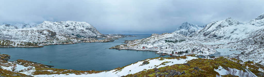 挪威峡湾全景, 洛福敦群岛, 挪威