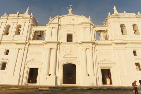利昂市大教堂尼加拉瓜旅游地在尼加拉瓜