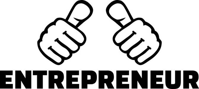 头衔企业家大拇指上有头衔插画