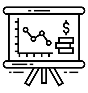 业务分析统计线图标设计