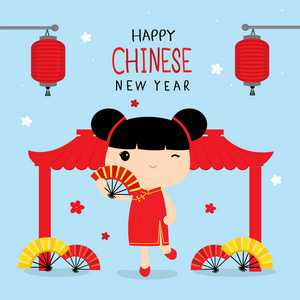 卡通新年服装图片