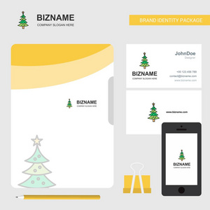 圣诞日历商业标志文件涵盖访问卡和移动应用程序设计。 矢量插图