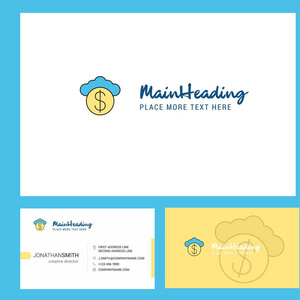  Front and Back Business Card Template. Vector Creative Design