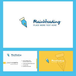  Front and Back Busienss Card Template. Vector Creative Design