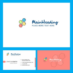  Front and Back Business Card Template. Vector Creative Design