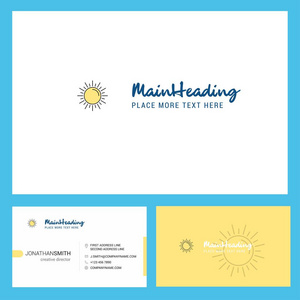  Front and Back Business Card Template. Vector Creative Design