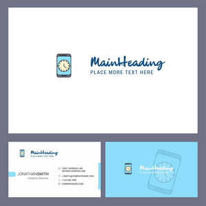  Front and Back Business Card Template. Vector Creative Design