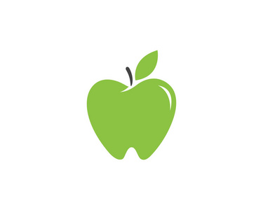 苹果矢量插图设计图标标志模板