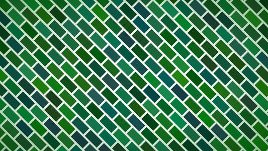 绿色对角线排列矩形的抽象背景