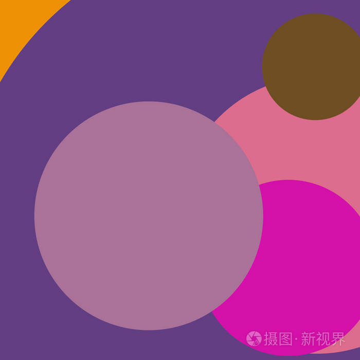 圆形几何优雅抽象背景多色图案