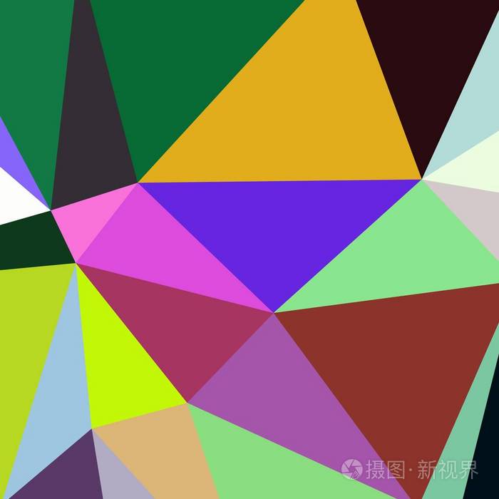 抽象背景多色几何极化