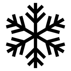 天气下雪主题元素雪花图标或徽标.圣诞节和冬季主题矢量符号照片