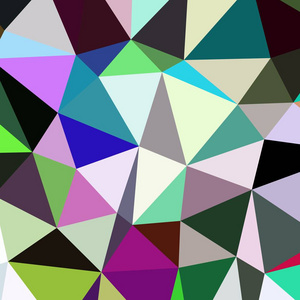 抽象背景纬向无缝三角形彩色图案。