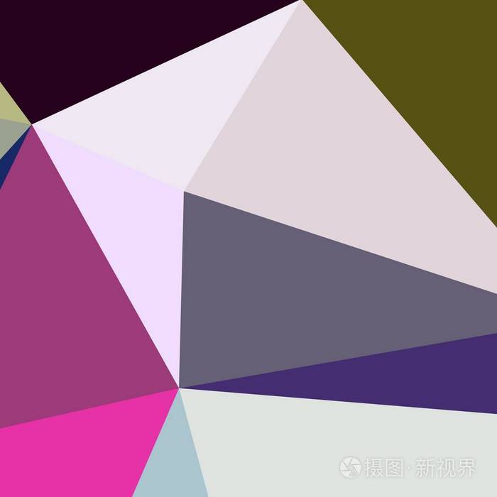 抽象背景多色几何极化.