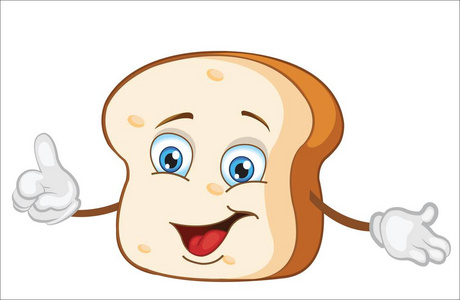 卡通面包人物图片