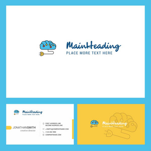  Front and Back Business Card Template. Vector Creative Design