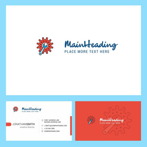  Front and Back Busienss Card Template. Vector Creative Design