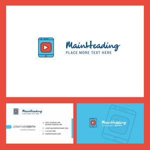  Front and Back Business Card Template. Vector Creative Design
