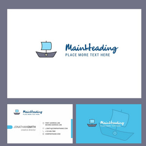  Front and Back Busienss Card Template. Vector Creative Design