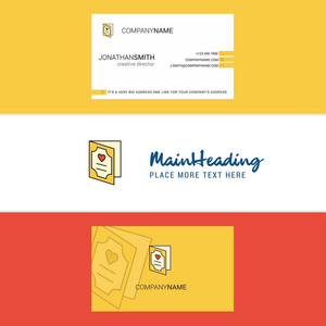 s day card Logo and business card. vertical Design Vector