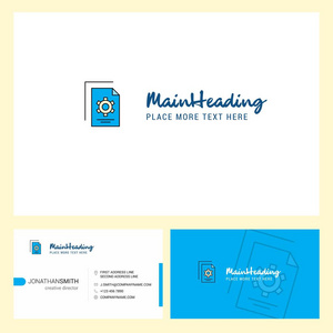  Front and Back Business Card Template. Vector Creative Design