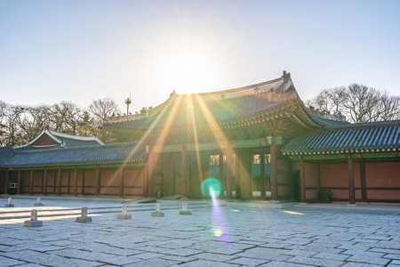 韩国首尔市长德公宫地标建筑图片