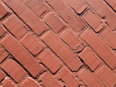 红砖纹理有用的背景与对角线瓷砖