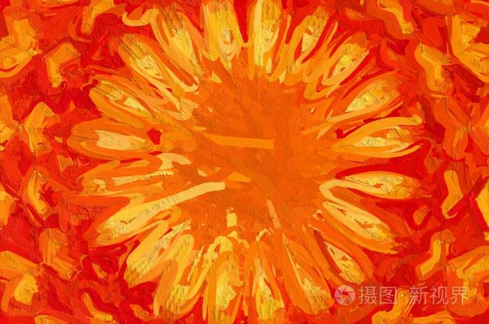 橙色抽象图案插图背景