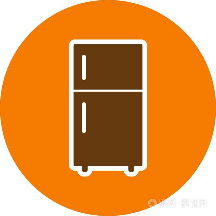 冰箱矢量图标图标矢量插图供个人和商业使用