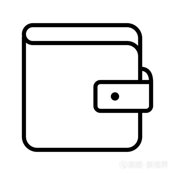 钱包矢量图标标志图标矢量插图个人和商业用途