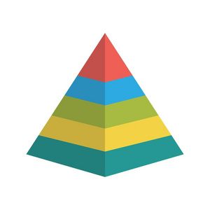 金字塔矢量图标符号图标矢量插图个人和商业使用。