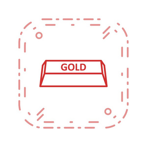 黄金矢量图标标志图标矢量插图的个人和商业用途。