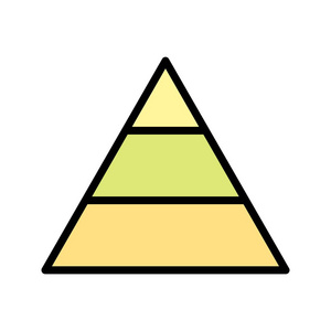 金字塔矢量图标图标矢量插图供个人和商业使用。