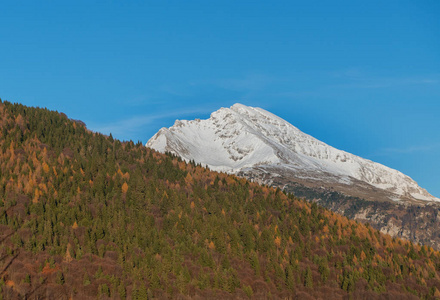 阿雷拉山，秋天的第一场雪