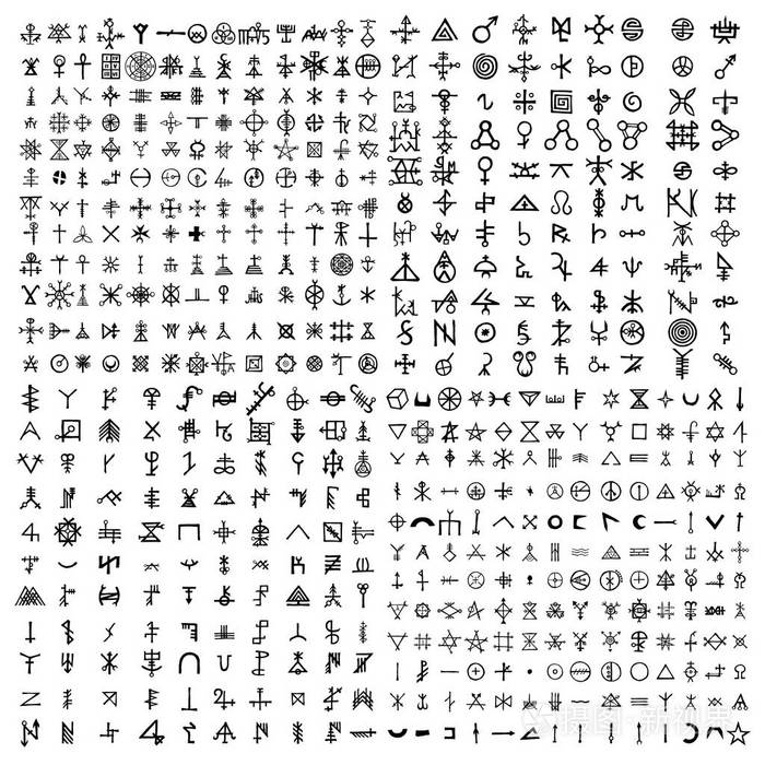 大套深奥的符号设计元素.