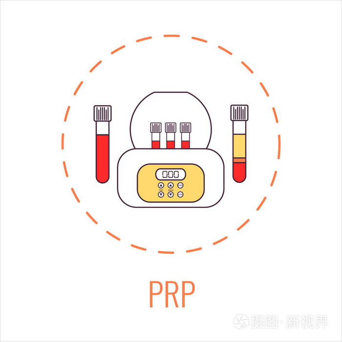 富血小板血浆实验室设备套件与离心机和血液管进行面部注射,脱发和