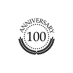 周年纪念标志的元素. 优质平面设计图标.