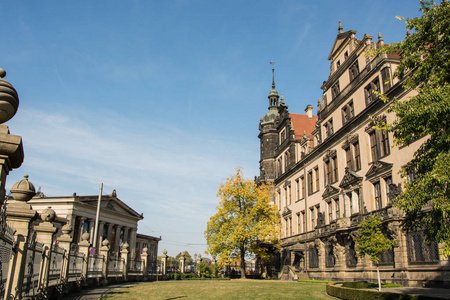 旧德国建筑中历史建筑的一部分
