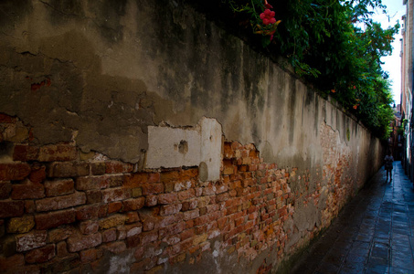 方丹塔雷佐尼科威尼斯的砖墙。