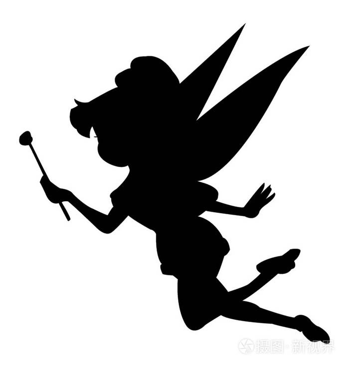仙女魔杖的轮廓插画-正版商用图片172hya-摄图新视界