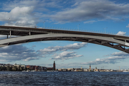 城市景观的视图。瑞典斯德哥尔摩的风景。